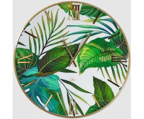 Jungle Floral Wall Clock