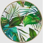 Jungle Floral Wall Clock