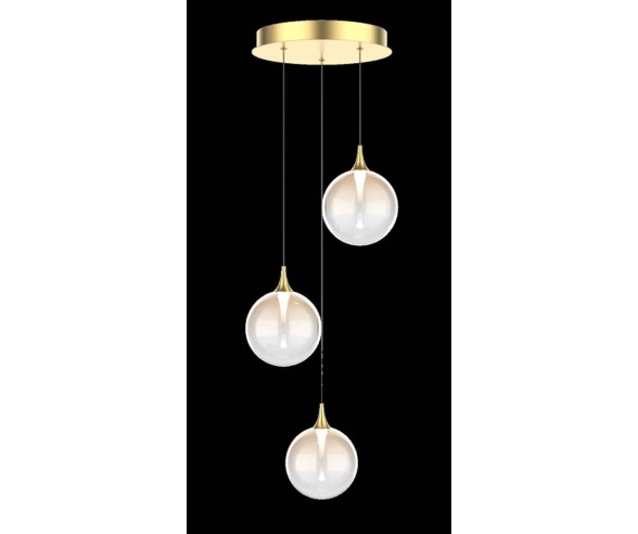 Illuminati Lighting 3-light Bolla Suspension