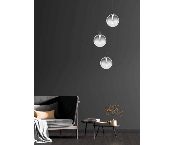 Illuminati Lighting 3-light Bolla Suspension