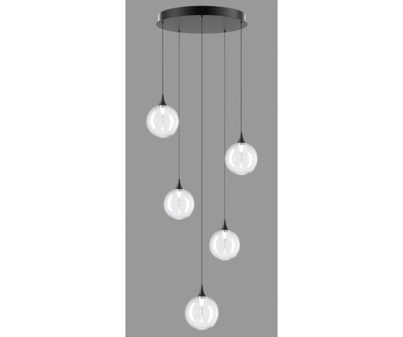 Illuminati Lighting Sospensione 5 luci Bolla