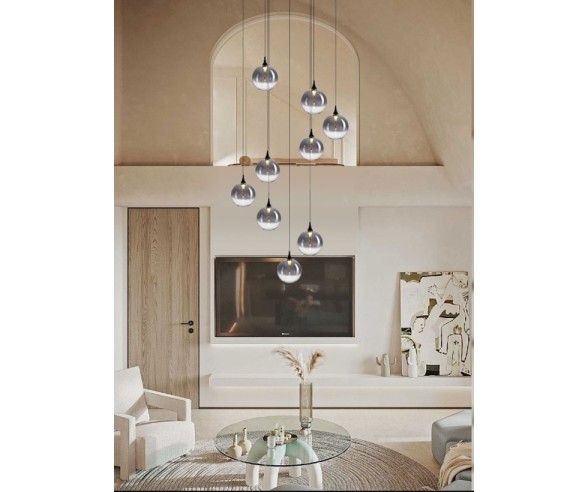 Illuminati Lighting 9-light Bolla suspension lamp