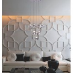 Illuminati Lighting Sospensione circolare Ciottolo