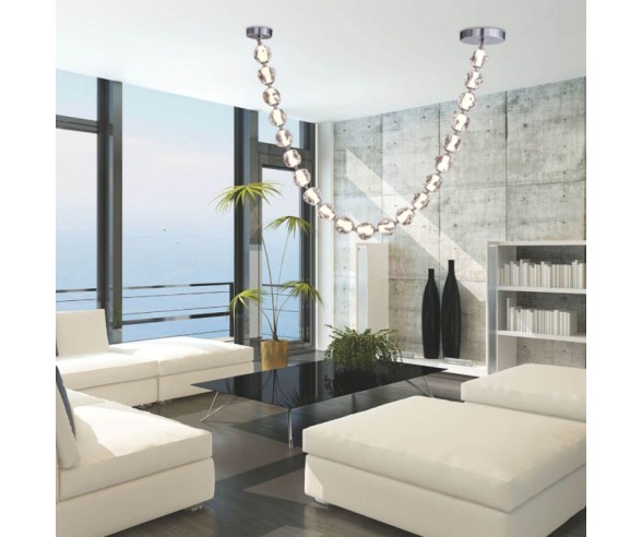 Illuminati Lighting 21-light Ciottolo Suspension