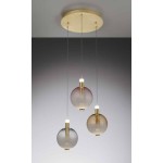 llluminati Lighting Sospensione 3 luci Aurora