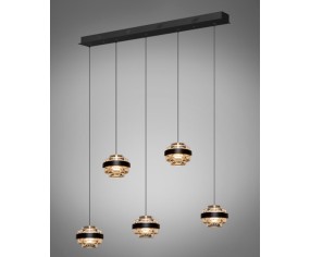 Illuminati Lighting Geo 5-flammige lineare Pendelleuchte