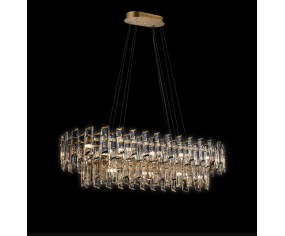 Illuminati Lighting Sospensione ovale 2 livelli Arcadia