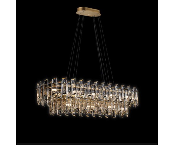 Illuminati Lighting Sospensione ovale 2 livelli Arcadia