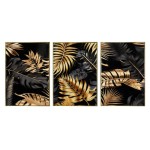 3-teiliges florales Wandbild