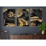 3-teiliges Wandbild A1001R Floreale