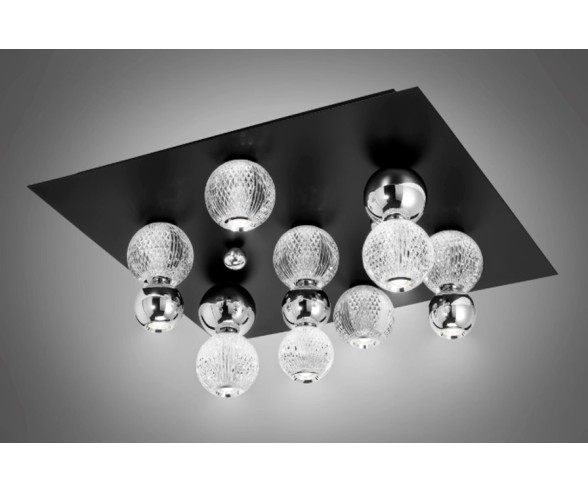 Illuminati Lighting Plafoniera Quadrata Brillante