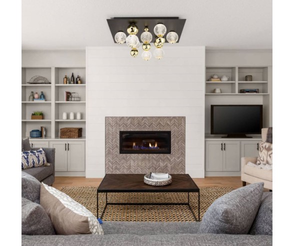 Illuminati Lighting Brillante quadratische Deckenleuchte