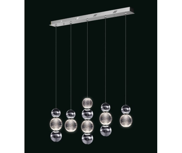 Illuminati Lighting Sospensione lineare Brillante