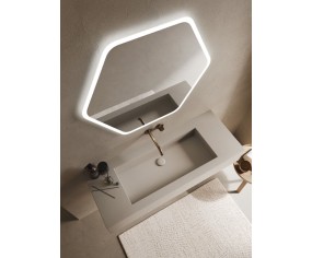 Etrusca Exagon Light Badezimmerspiegel