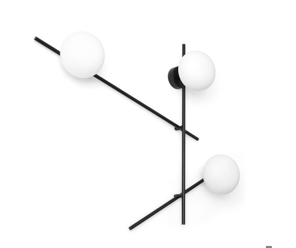 APPLIQUE MODERNO 3 LUCI ORIENTABILE MIKADO