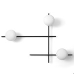 APPLIQUE MODERNO 3 LUCI ORIENTABILE MIKADO