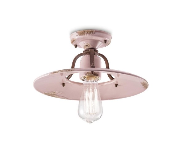 PLAFONIERA COUNTRY IN CERAMICA CIPRIA 30CM