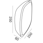 PLAFONIERA DA ESTERNO ANTRACITE 4000K