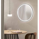 Specchio rotondo Bagno con led serie Oronero