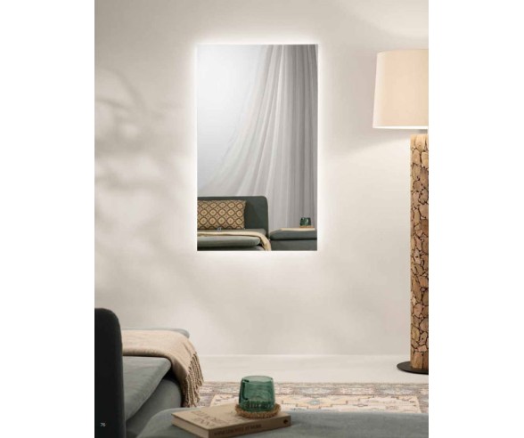 Specchio rettangolare Bagno con led serie Halo