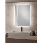 Rechteckiger Wandspiegel mit LED-Halo-Serie