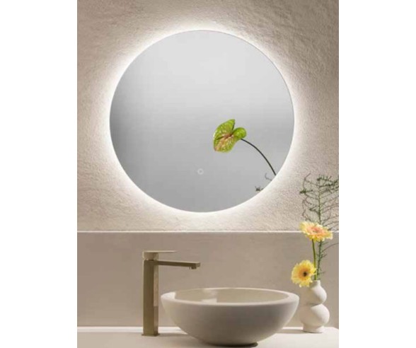 Specchio rotondo da bagno con led Eyetech
