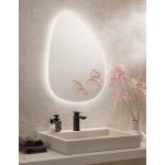 Drop model LED backlit bathroom mirror