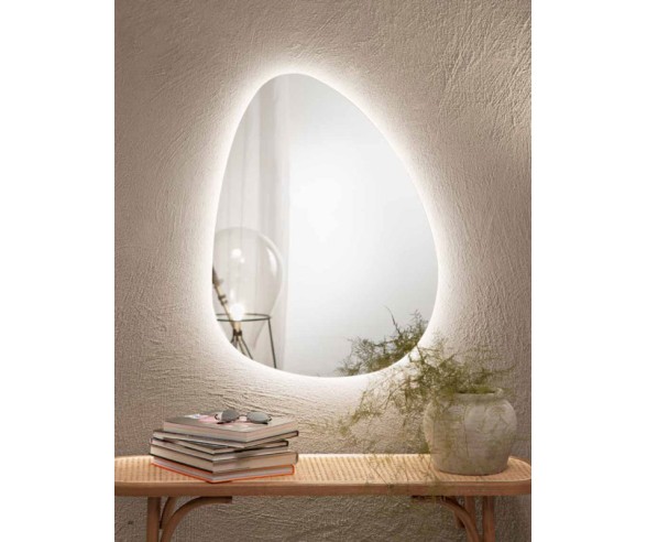 Specchio da bagno retroilluminato led modello Drop