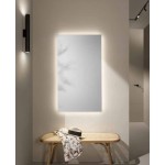 Specchio rettangolare da bagno con led Frame
