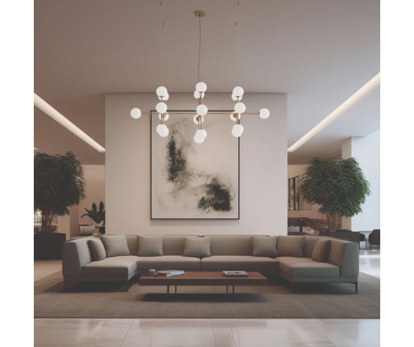 Acb 20-light Doris chandelier