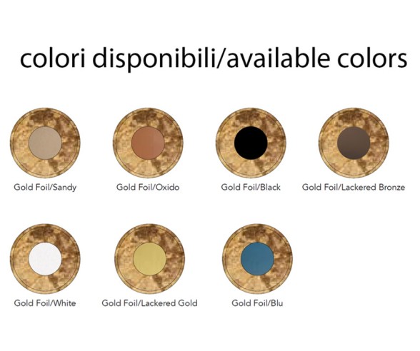 Cattaneo Cleo Blattgold-Pendelleuchte