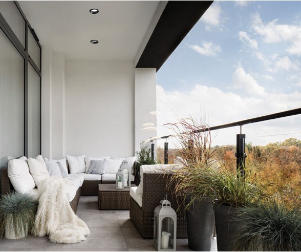 Sforzin Illuminazione Thessaly outdoor recessed plaster spotlight