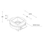 Sforzin Illuminazione Elis Gips-Einbaustrahler