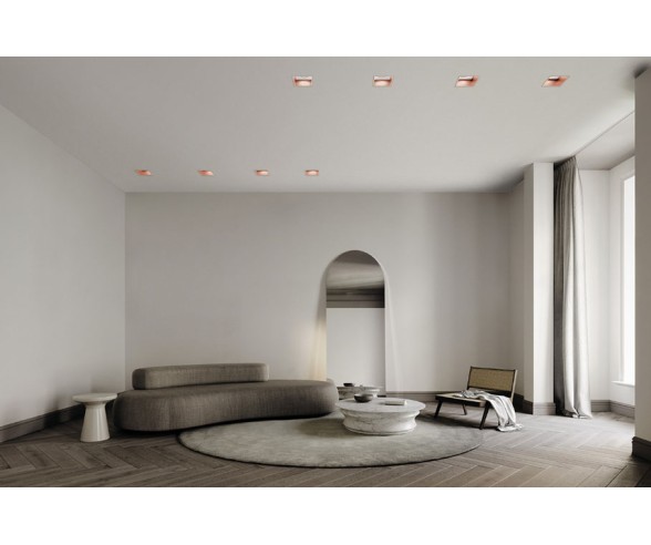 Sforzin Illuminazione Faretto da incasso in gesso a filo muro Elis