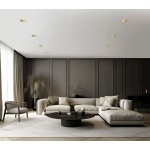 Sforzin Illuminazione Faretto da incasso in gesso a filo muro Elis