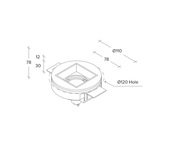 Sforzin Illuminazione Elis flush-mounted plaster recessed spotlight