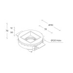 Sforzin Illuminazione Elis flush-mounted plaster recessed spotlight