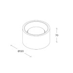 Sforzin Illuminazione plafoniera Nasso 1 luce