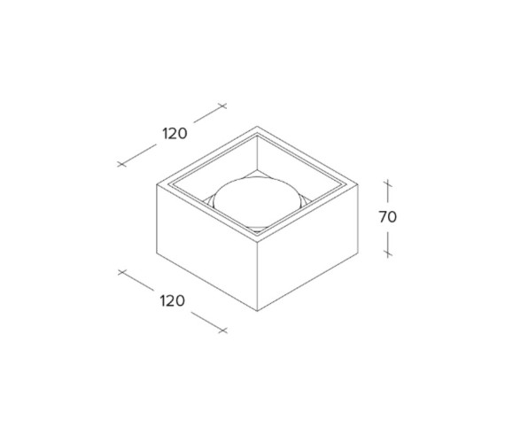 Sforzin Illuminazione Nasso 1-light ceiling lamp