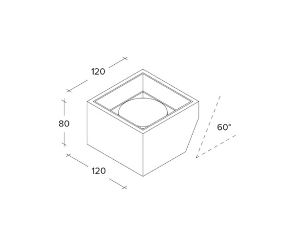 Sforzin Illuminazione applique Nasso in gesso
