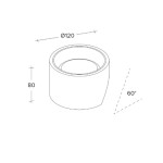 Sforzin Lighting Nasso plaster wall lamp