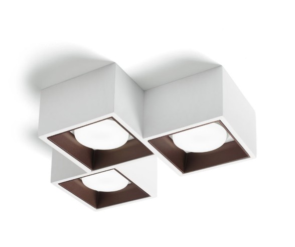 Sforzin Illuminazione plafoniera in gesso Nasso 3 luci