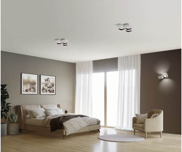 Sforzin Illuminazione plafoniera in gesso Nasso 3 luci