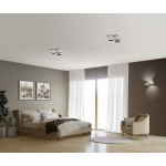 Sforzin Illuminazione Nasso 3-flammige Deckenleuchte aus Gips