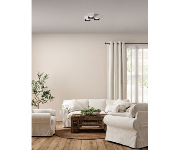 Sforzin Illuminazione plafoniera in gesso Nasso 3 luci