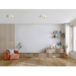 Sforzin Illuminazione plafoniera in gesso Nasso 3 luci