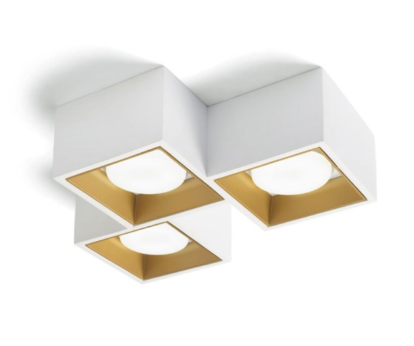 Sforzin Illuminazione plafoniera in gesso Nasso 3 luci