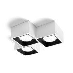 Sforzin Illuminazione plafoniera in gesso Nasso 3 luci