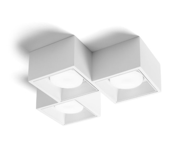 Sforzin Illuminazione plafoniera in gesso Nasso 3 luci