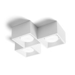 Sforzin Illuminazione plafoniera in gesso Nasso 3 luci